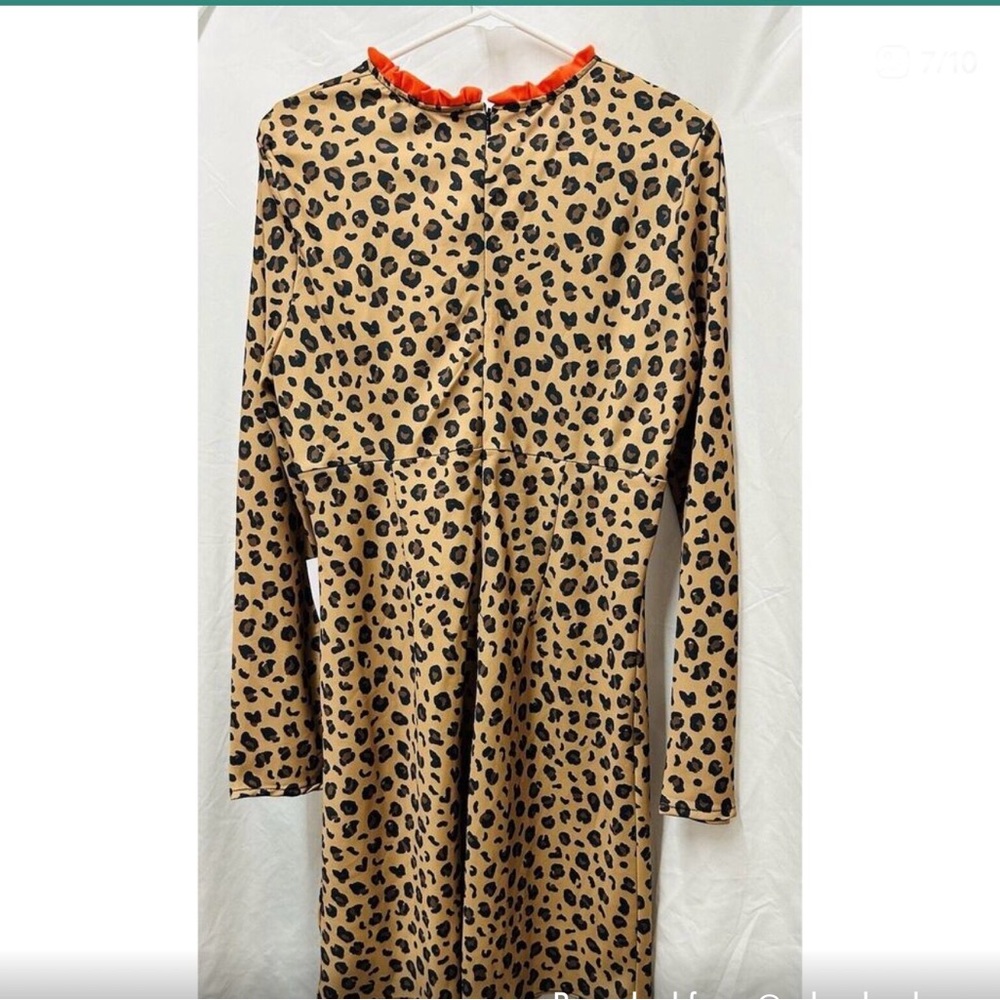 NEVER FULLY DRESSED LEOPARD PATTERN LONG SLEEVE D… - image 3